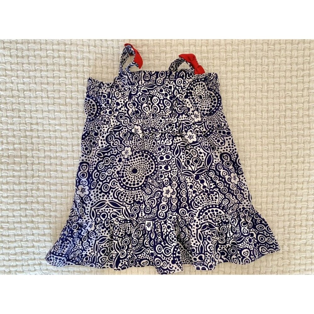 Blue, White, And Red Summer Dress